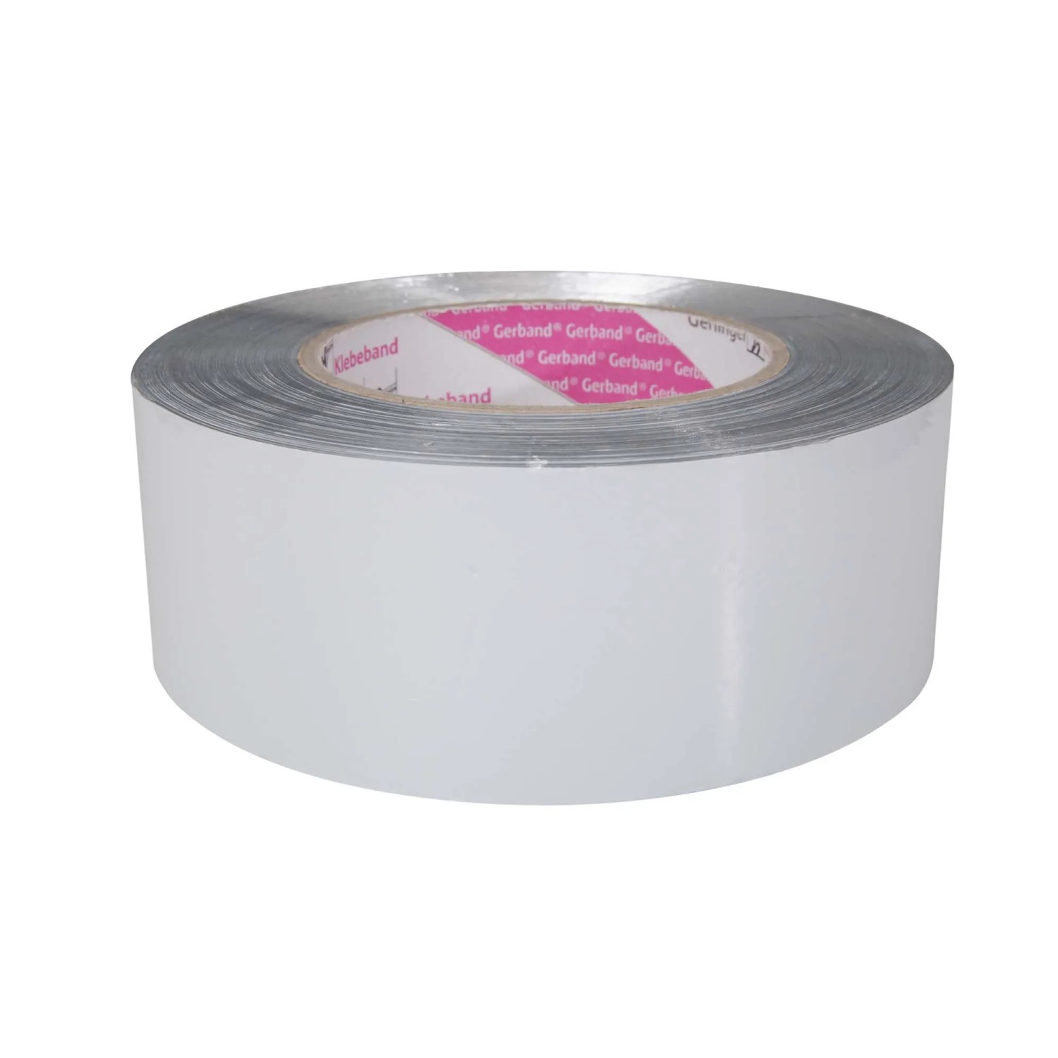 Silbernes Scorprotect Reinaluminium Klebeband auf Rolle, 50 mm breit, für Rohrisolierung und Lamellenmatten.