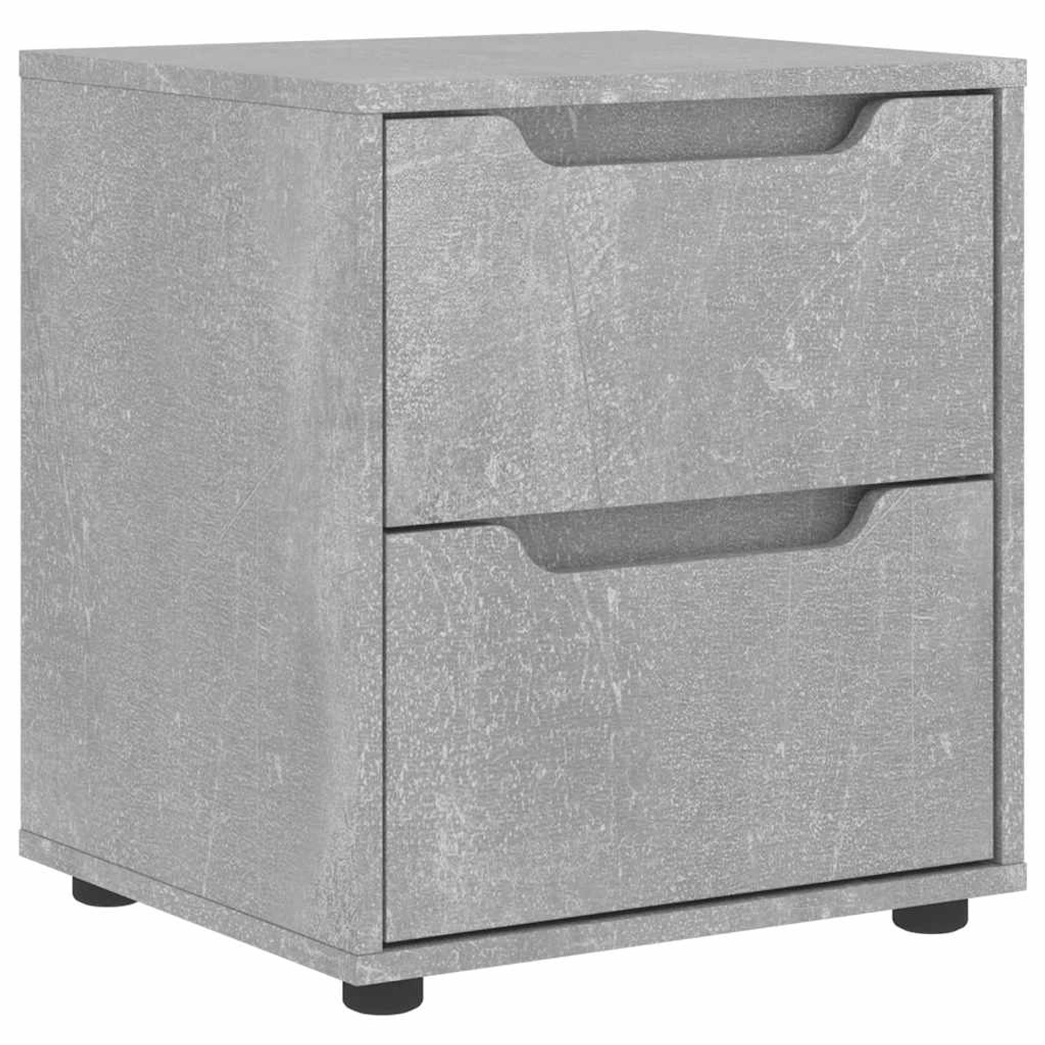 vidaXL Nachttisch VISNES Betongrau 45x40x50 cm Holzwerkstoff 4108282 günstig online kaufen