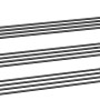 Schwarzes Songmics Metallregal mit 3 Ebenen für Schuhe, 30x92x54 cm.