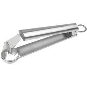 Dr. Oetker Pflaumenentkerner aus Edelstahl für die Küche.