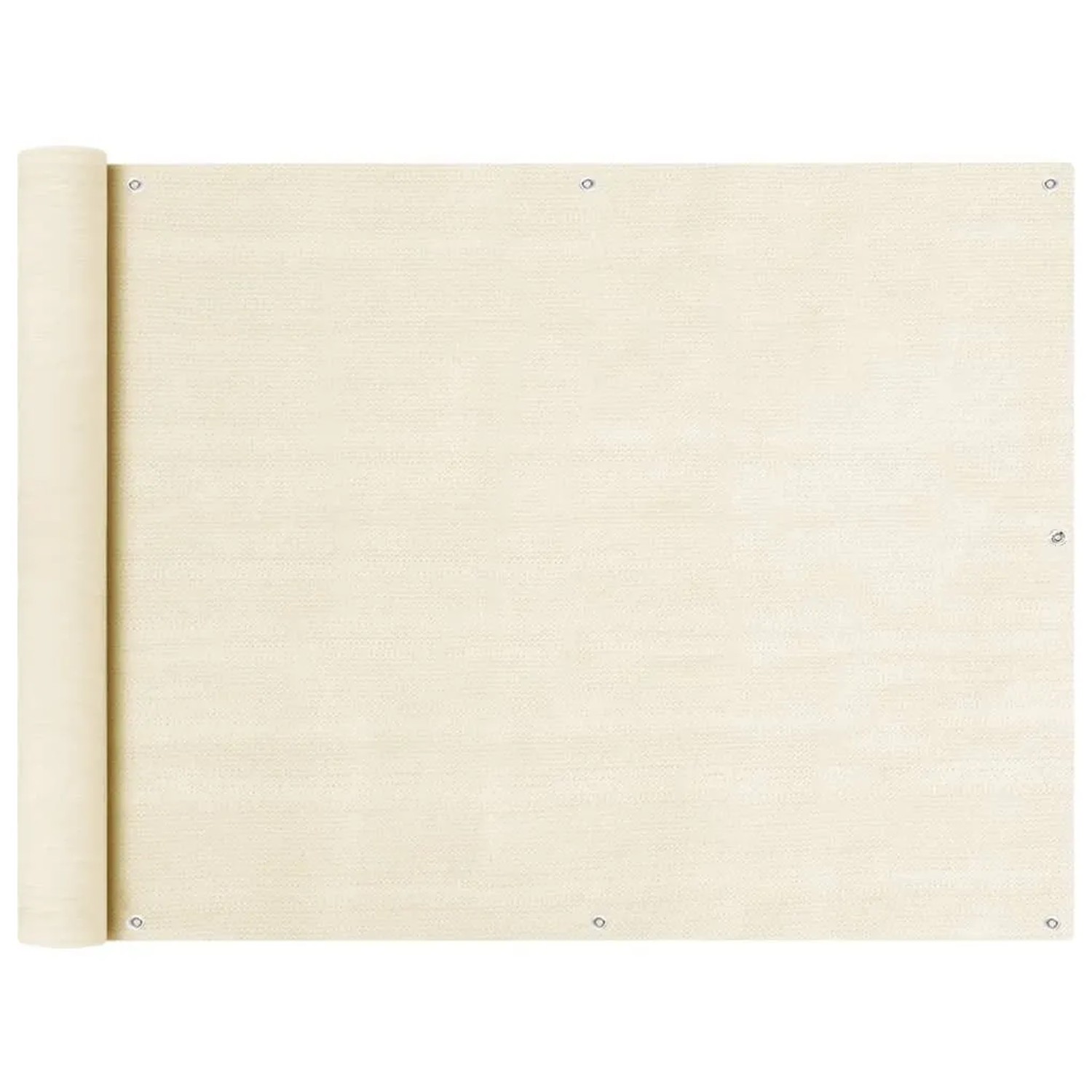 vidaXL Balkon Sichtschutz Creme 90x600 cm HDPE 310927