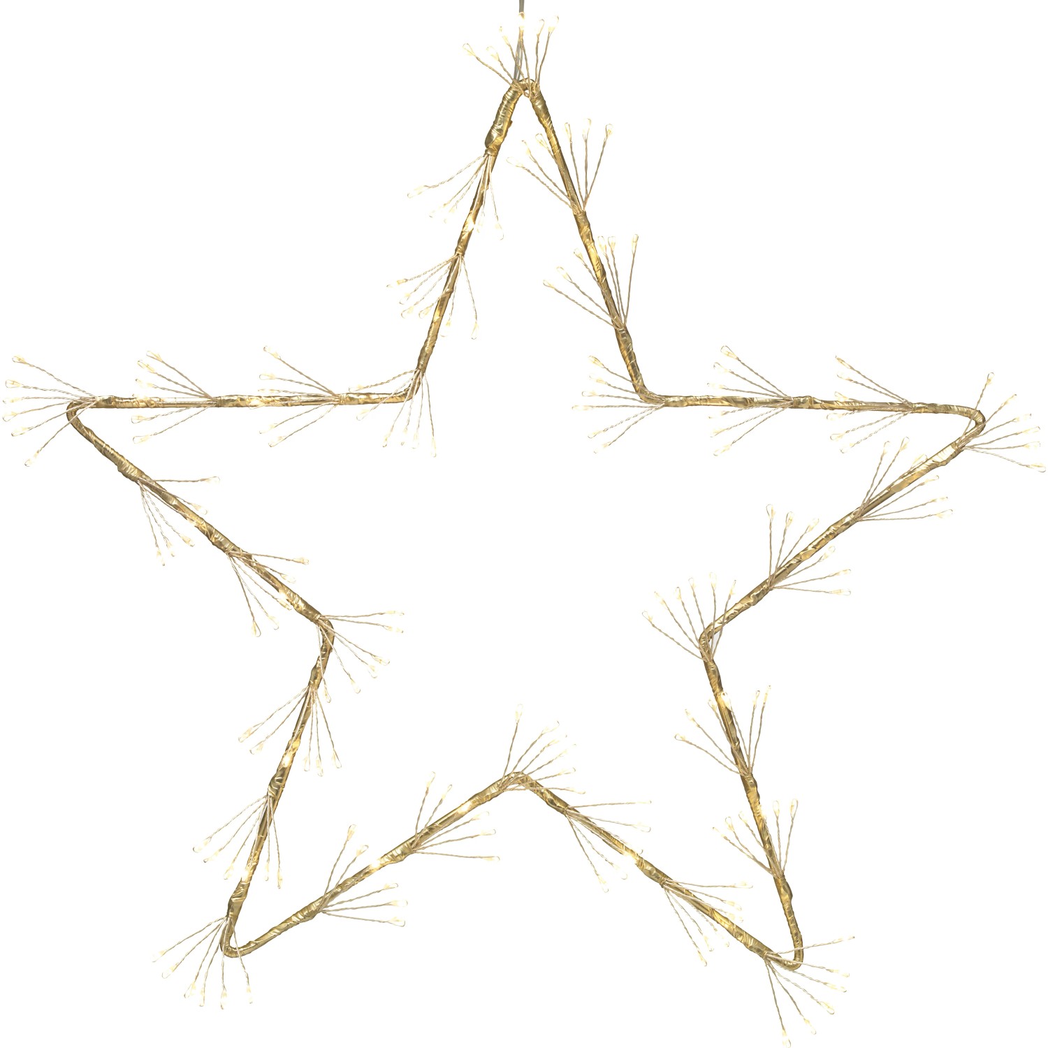 LED-Metallstern 40 cm Gold