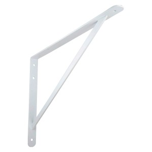 Weiße OBI Schwerlastkonsole Samson, 330x500mm, für Regalböden mit hoher Tragkraft.