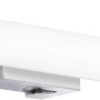 Moderne Trio LED Bad-Wandleuchte Mattimo, 40cm, Chrom/Weiß, für Feuchträume geeignet.