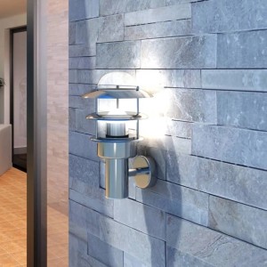 vidaXL Patio LED Wandleuchte Lampe Edelstahl Außenlampe 40703