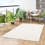 Pergamon In & Outdoor Teppich Valencia Creme Mix, 160x230 cm, auf einer Terrasse.