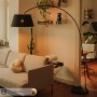 Lindby Stehlampe Bogenleuchte Esti 9624456 Modern in Schwarz aus Textil 1-flammig E27 Wohnzimmerleuchte_10