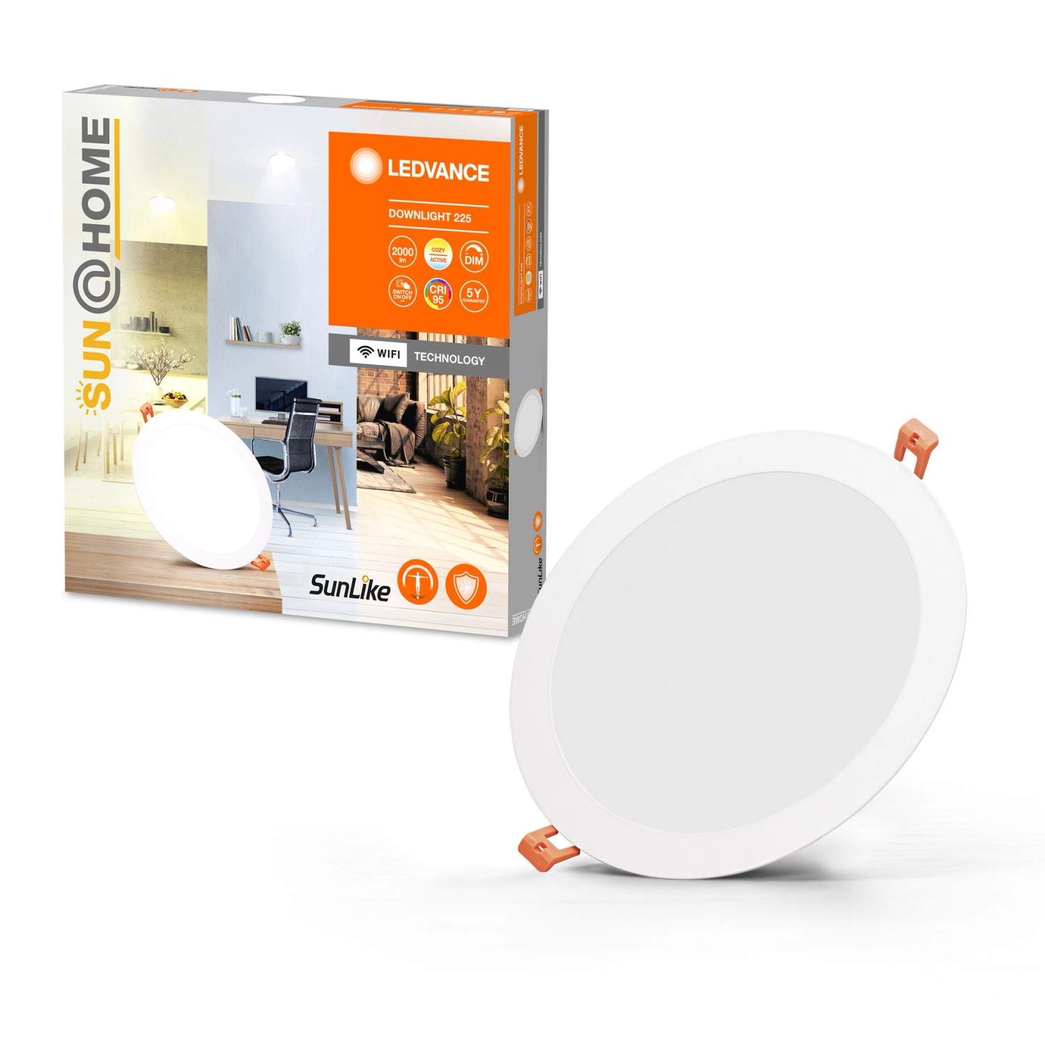 Ledvance LED Spot Downlight Slim Sun@Home Smart+ Weiß Ø 22,5 cm