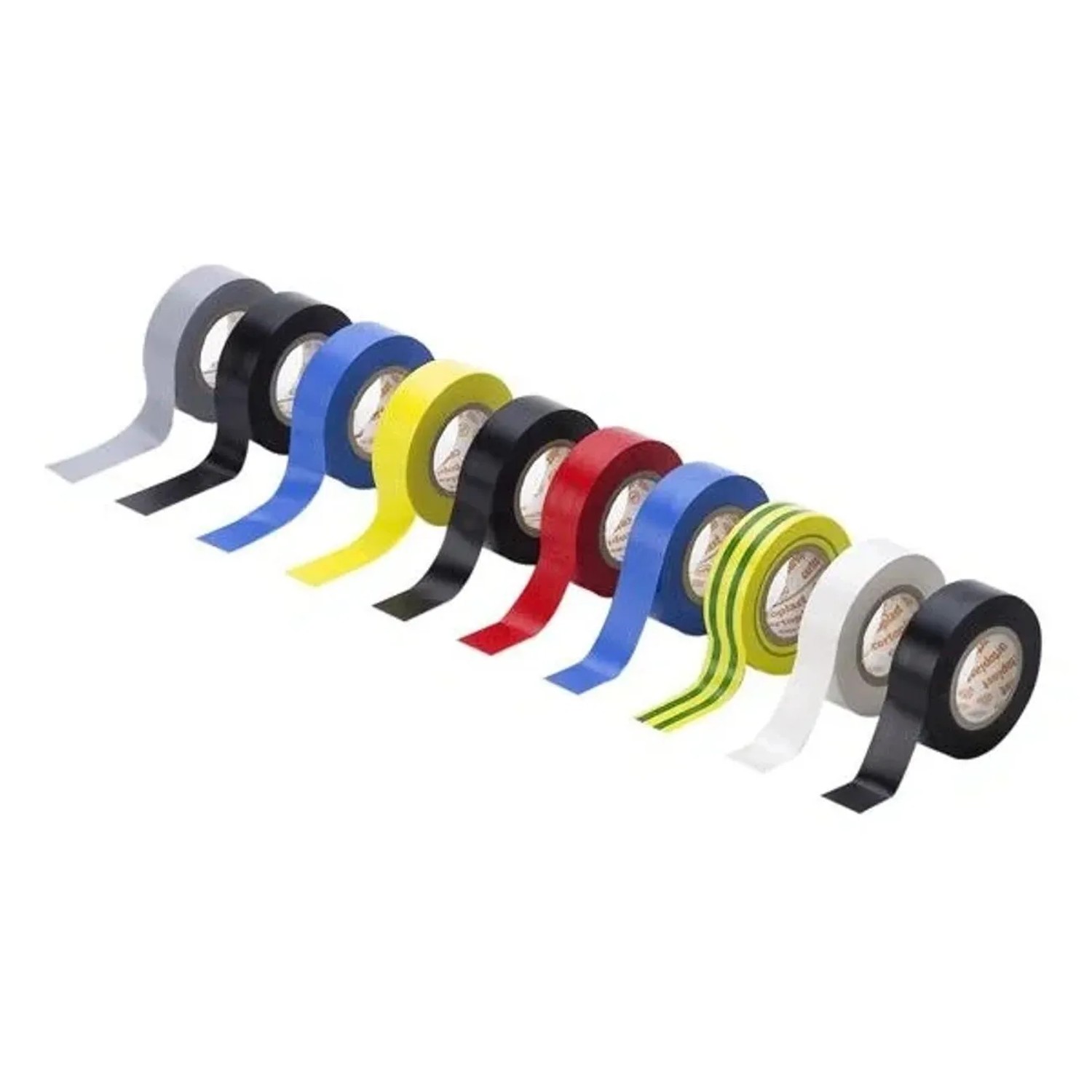 Westfalia Isolierband Set, 10 Rollen in verschiedenen Farben für Elektroinstallationen.