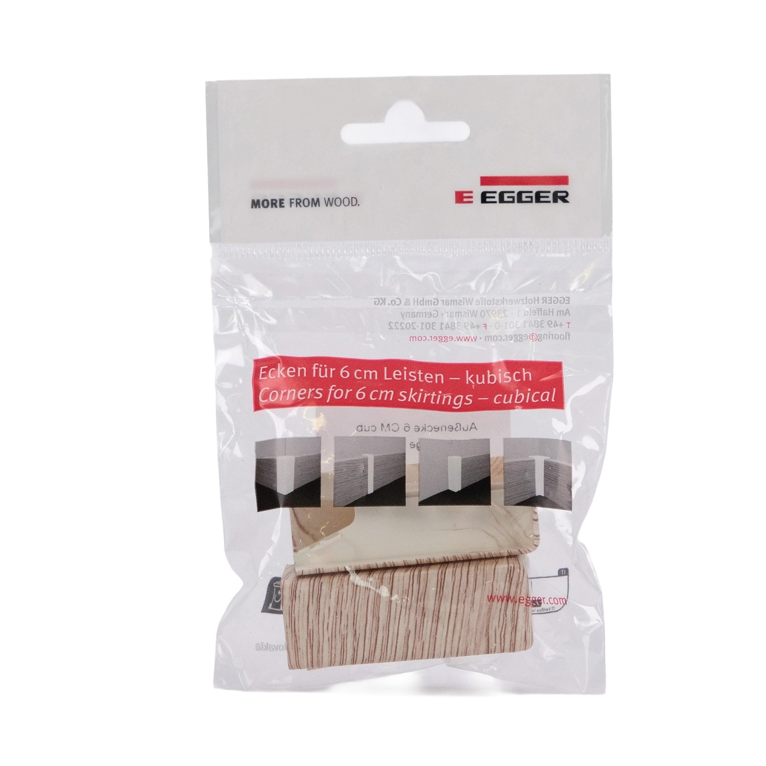 Egger Außenecke Kubisch 6 cm Esche Beige 2 Stück günstig online kaufen