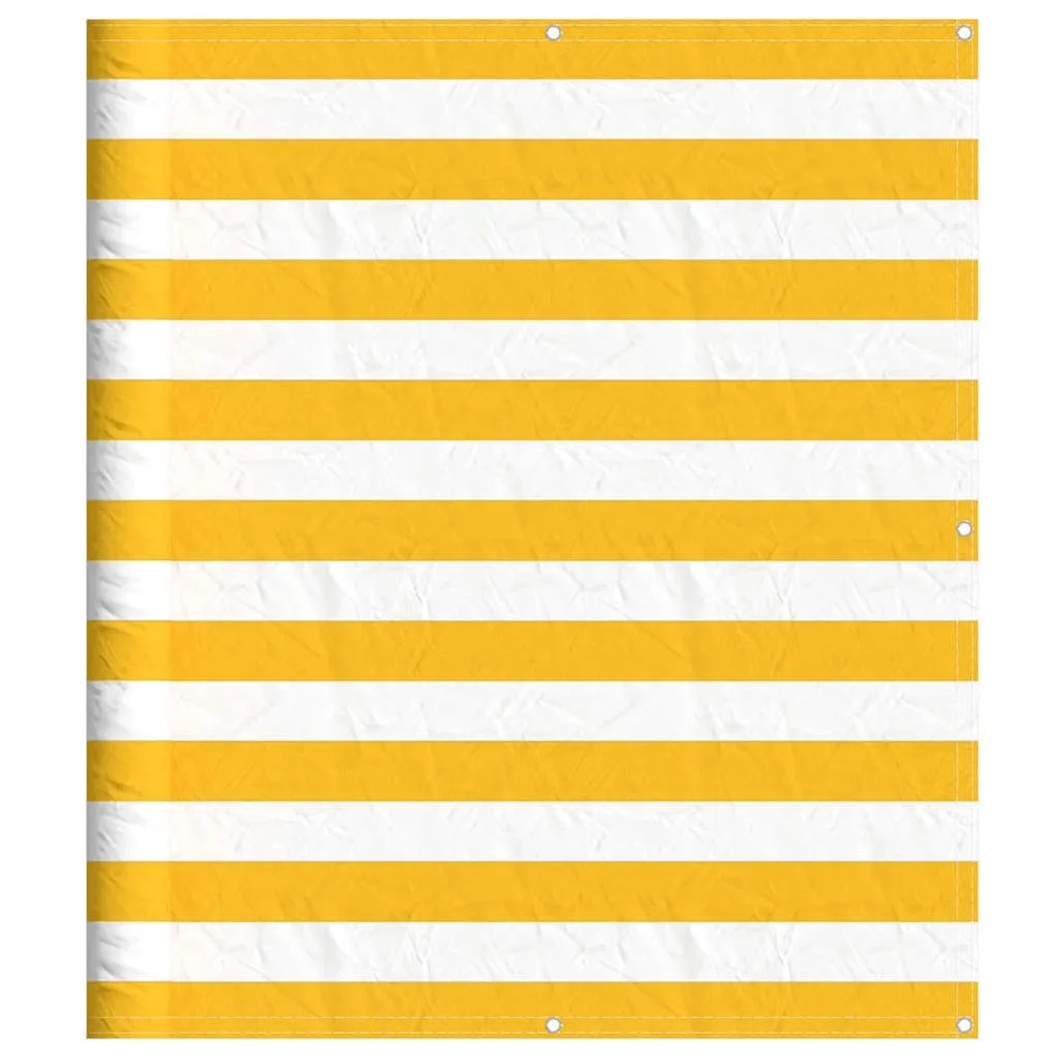 vidaXL Balkon-Sichtschutz Gelb und Weiß Gestreift 120x700 cm 42002045 günstig online kaufen