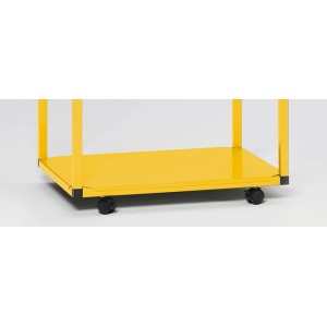 PROREGAL Robuster Müllsackhalter Aus Vierkantrohren Für 1000 Liter HxBxT 183,5 x 63 x 54 cm Stahl Gelb