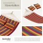 Tectake Hängematte Eden Mit Spreitzstäben  Für 2 Personen Strapazierfähiger Stoff  325 x 150 x 2 50 cm Bunt Gestreift_4