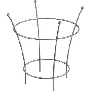 Feuerverzinkte Eleo Pflanzenstütze Grosetto, 68 cm hoch, für Garten und Beet.