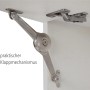 Detailaufnahme Klappmechanismus des Held Möbel Sorrento Hängeschranks.