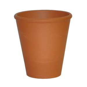 Rosentopf, Ø 18 cm, aus Terrakotta für den Garten oder Balkon.