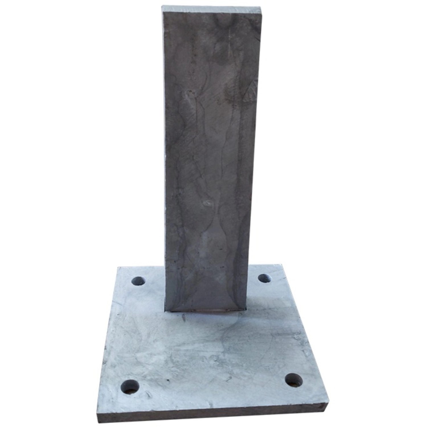 T&J Pfostenträger für Steckzaun Stabil 13 cm x 13 cm x 50 cm Stahl Verzinkt günstig online kaufen