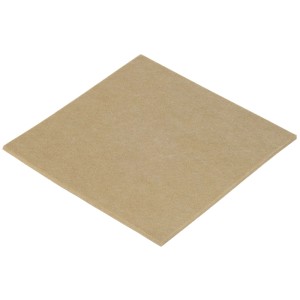 Quadratische, selbstklebende Parkettgleiter-Platte in Beige, 200x200 mm, für Möbelgleiter & Oberflächenschutz.