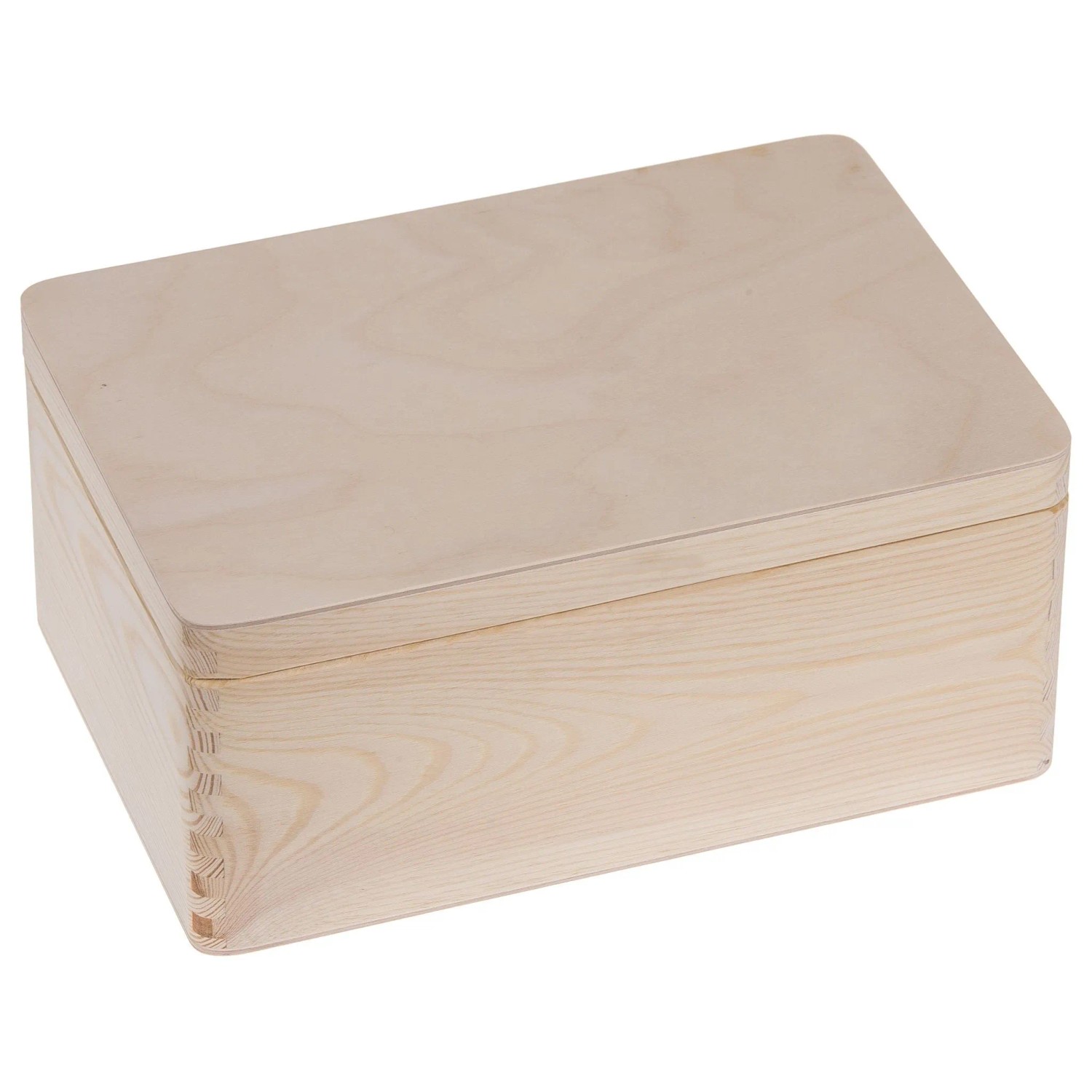 HolzFee Holzkiste 30 x 20 x 13,5 cm Allzweckkiste Holz mit Deckel