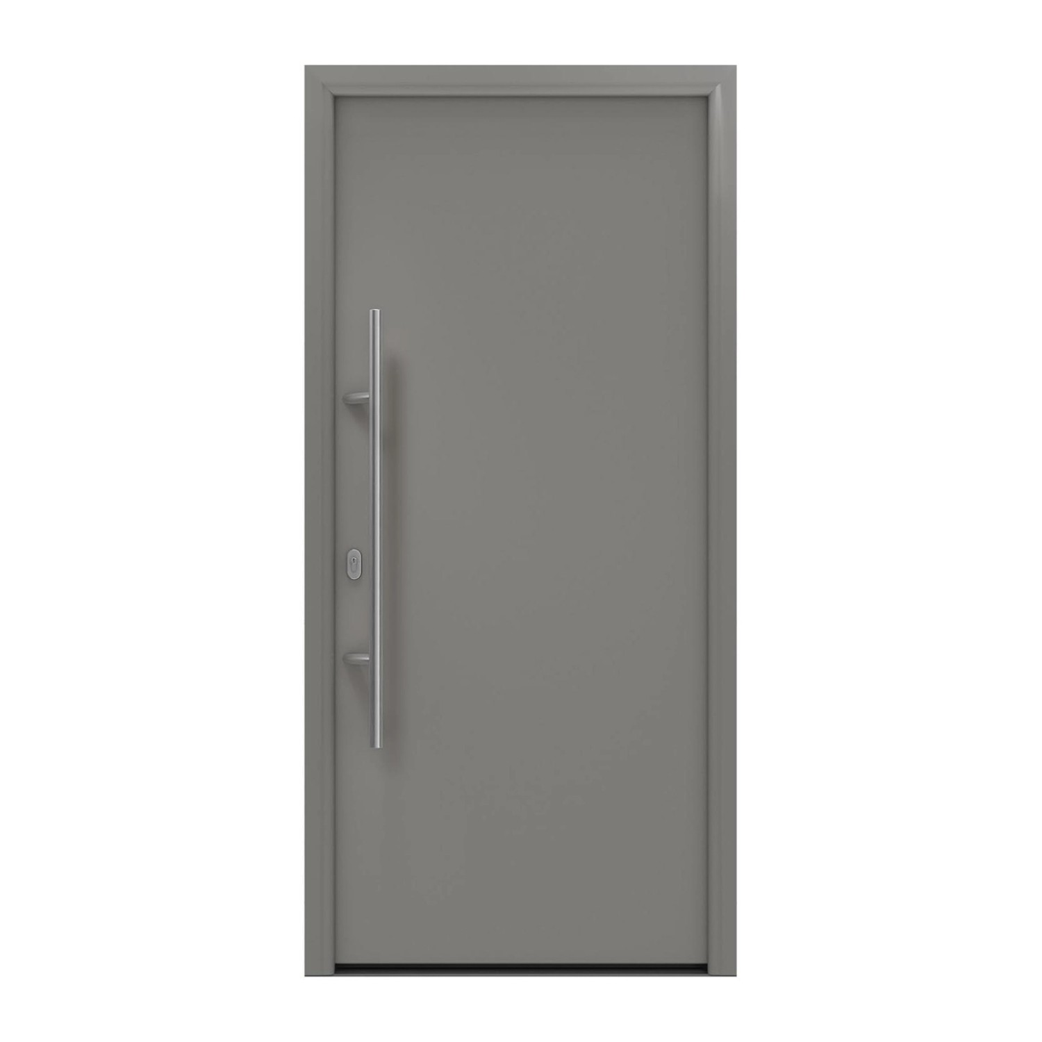 EcoStar Haustür Isopro IP 010 Graualuminium 110 cm x 210 cm DIN L günstig online kaufen