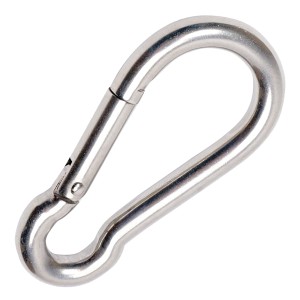 Toldoro 10 Stück Edelstahl Karabiner 12x140mm Rostfrei NIRO AISI 316 V4A Karabinerhaken Groß