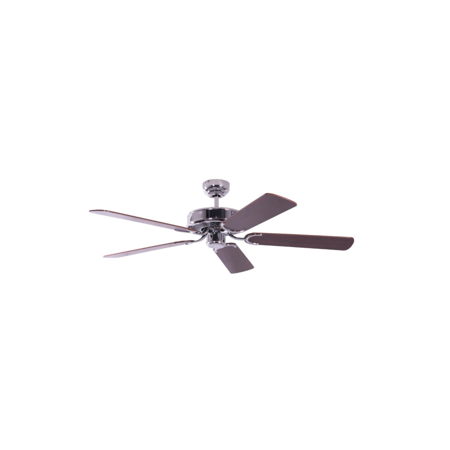 Pepeo Deckenventilator Potkuri Stahl - Mahagoni 132 cm mit Zugkette günstig online kaufen