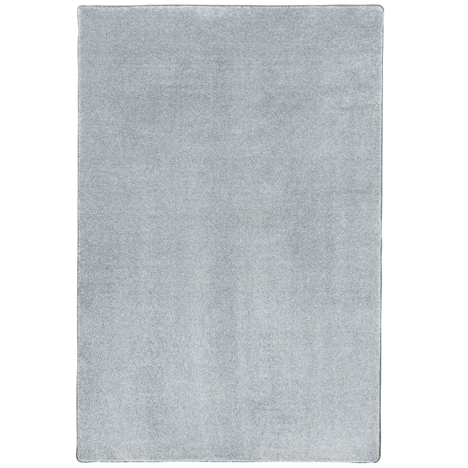 Grauer Snapstyle Hochflor Teppich "Touch" (80x240cm). Luxuriöser Velours Teppich für Wohnräume.