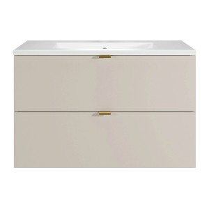 Vente-unique Einzelwaschtisch Lavena Beige 80 cm