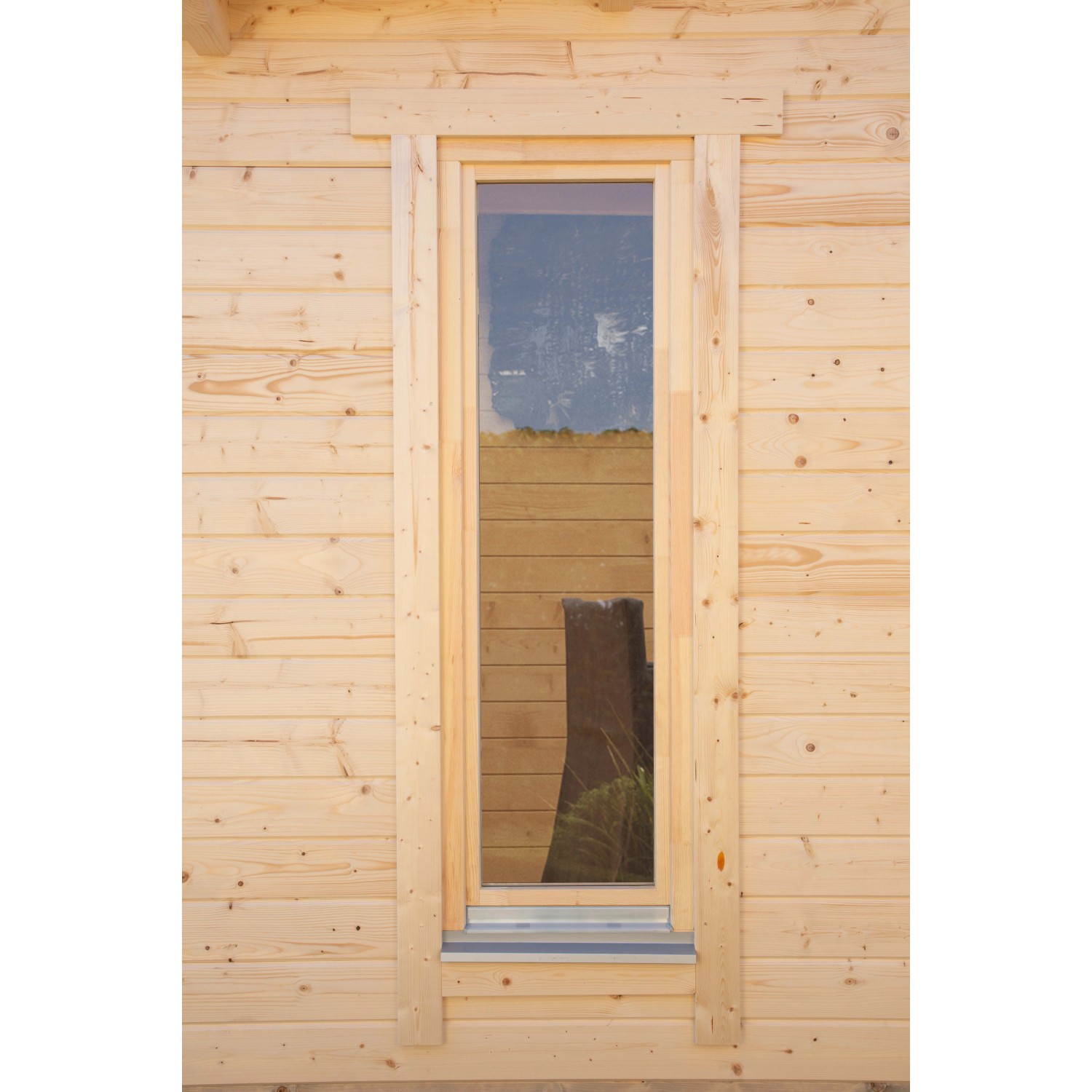 Wolff Finnhaus Einzelfenster Bodentief 44 mm Links