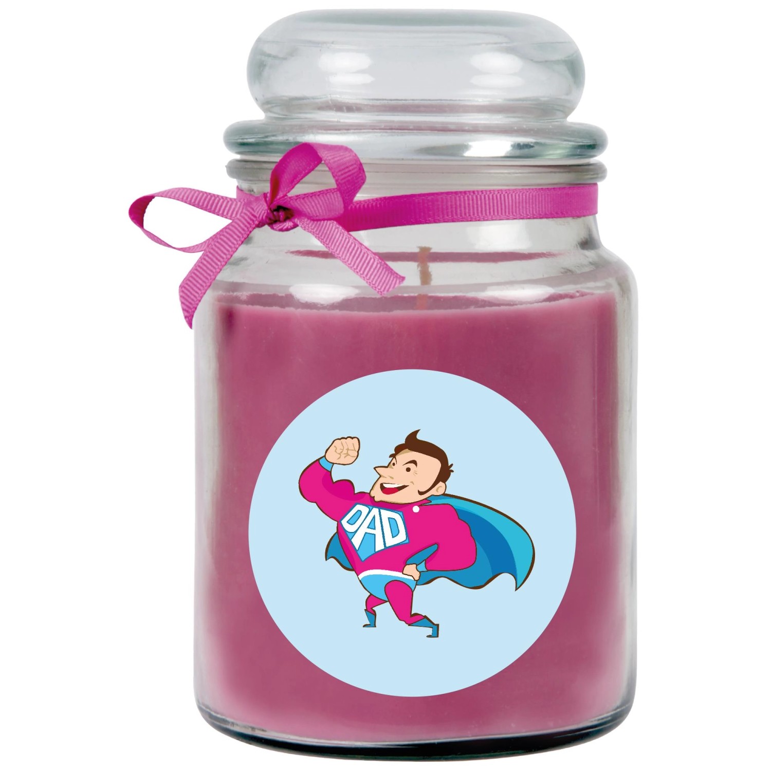 HS Candle Duftkerze & Bonbon Glas Vatertag Lavendel Lila günstig online kaufen