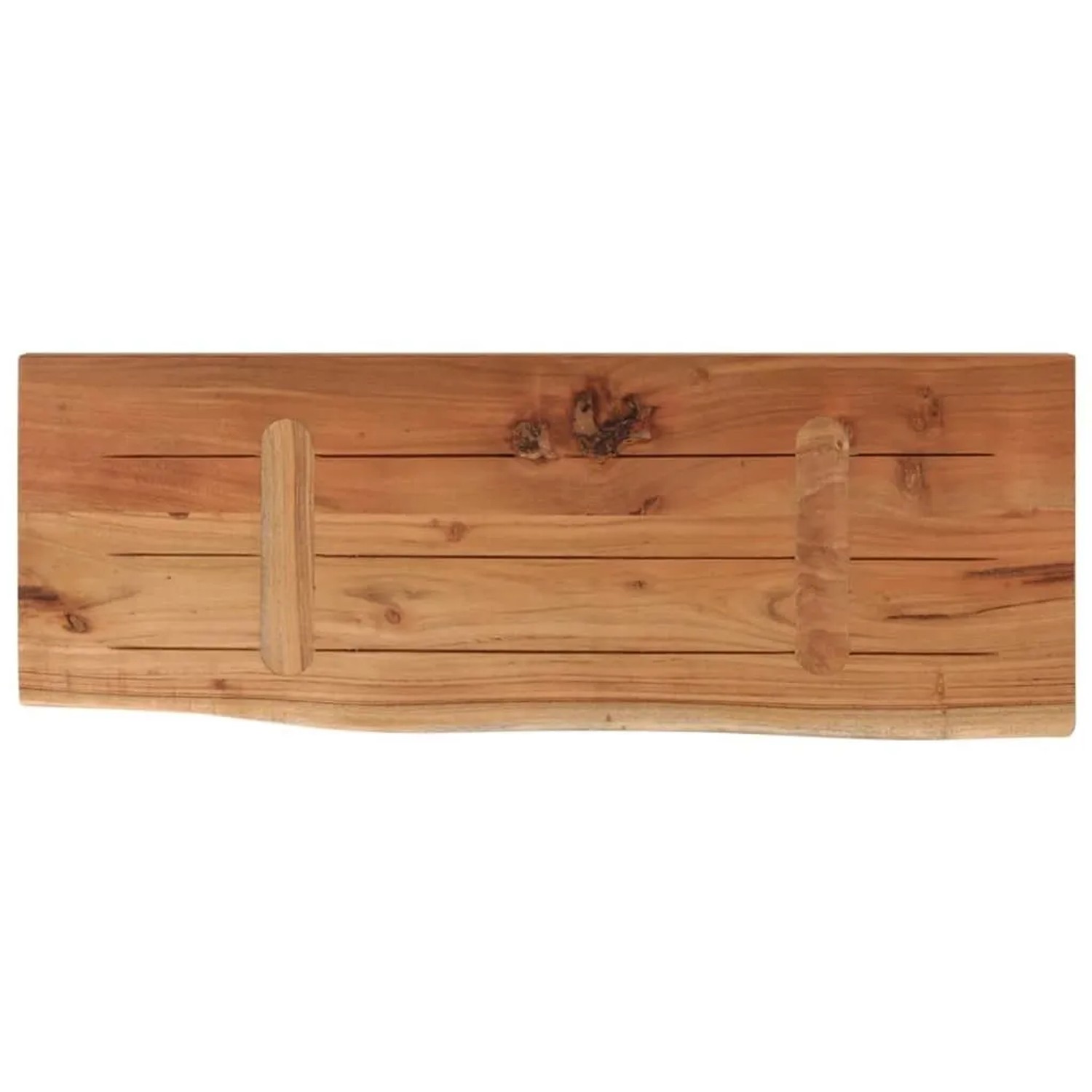 vidaXL Wandregal 70x30x3,8 cm Rechteckig Massivholz Akazie Baumkante 370285