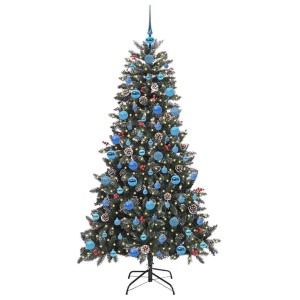 vidaXL Künstlicher Weihnachtsbaum mit 300 LEDs Grün 99 x 99 x 180 cm 3395887