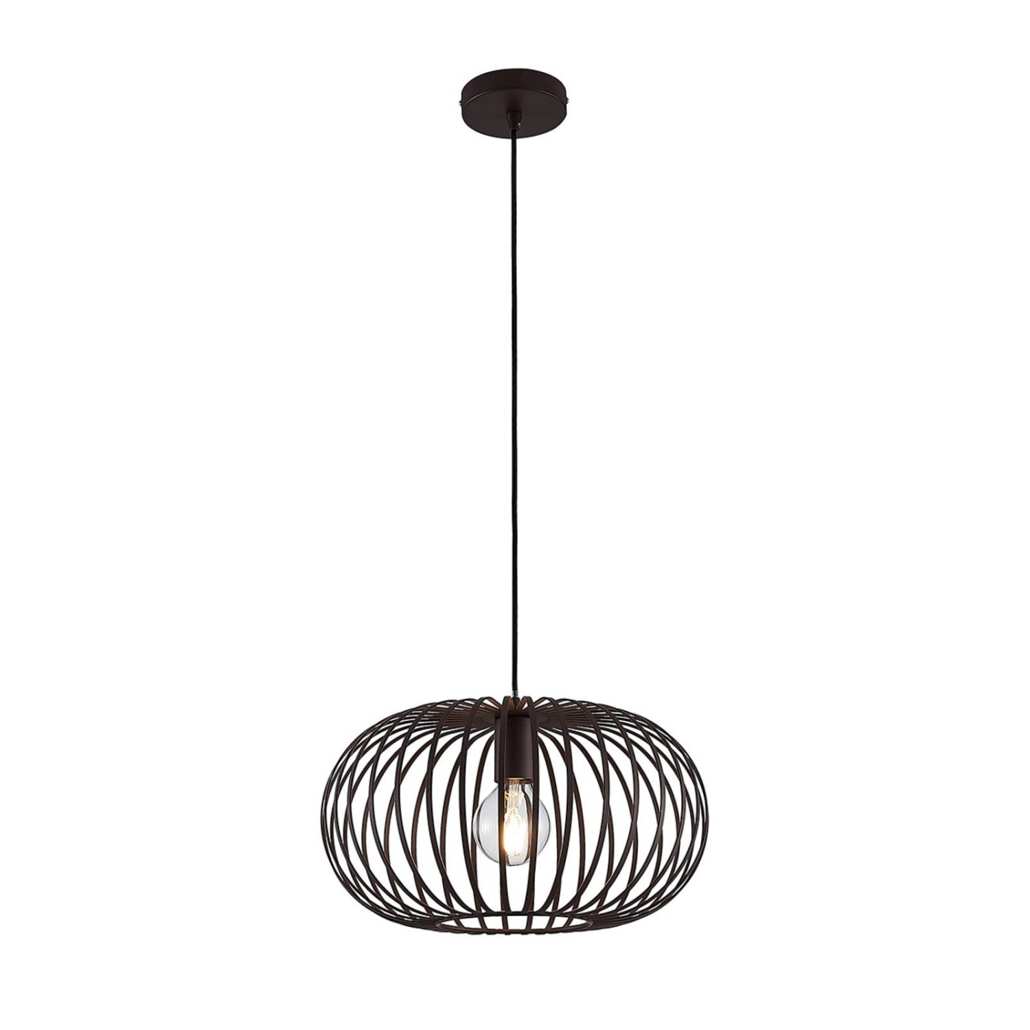 Lindby Pendelleuchte Nahele 9626266 Retro Vintage Antik aus Metall 1-flammi günstig online kaufen