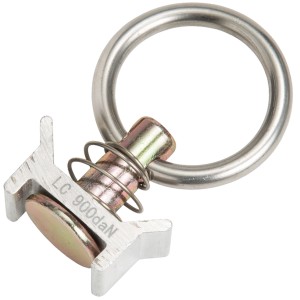 Conacord Zurrösen aus Stahl für Zurrschiene 4 Stück 6,1 cm x 3,4 cm
