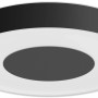 Schwarze Philips Hue Infuse L Deckenleuchte mit weißem Lichtring, 4500 Lumen.