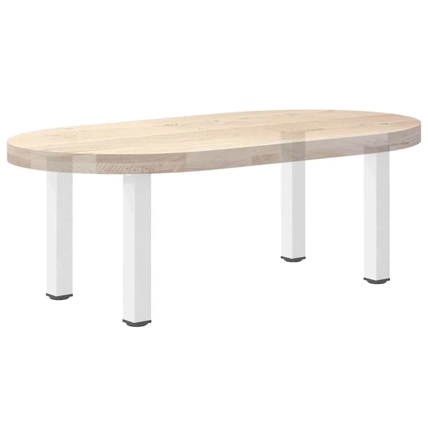 vidaXL Couchtischbeine 4 Stk Weiß 42-44 cm Stahl 4012453_7