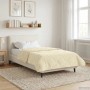 vidaXL Winterbettdecke Creme 155 x 200 cm Mikrofaser und Teddy-Fleece 42026363_4