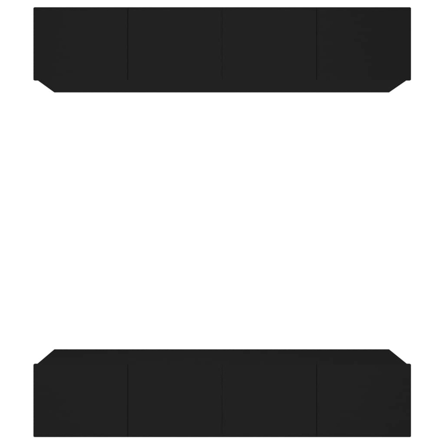 vidaXL TV-Schränke 4 Stk Schwarz 80x30x30 cm Holzwerkstoff 3114183 günstig online kaufen