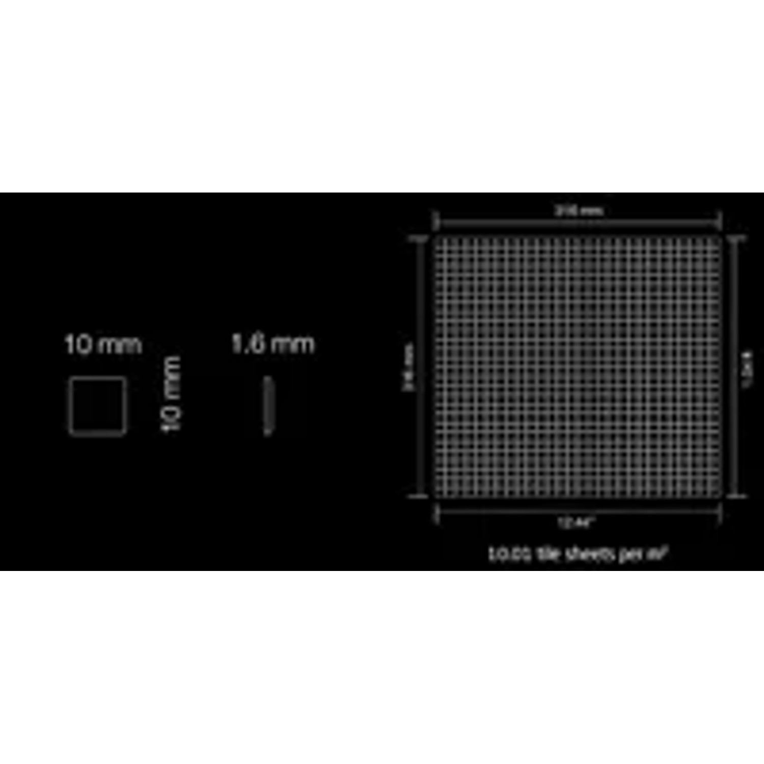 Detailansicht Kupfer Mosaikfliese Titan Hochglanz, 10x10mm, Alloy Glomesh-ti-am