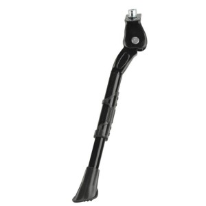 Schwarzer Fischer Seitenständer für 26-28 Zoll Fahrräder und E-Bikes.