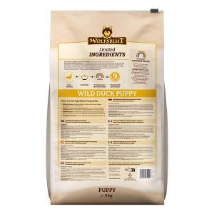 Wolfsblut Hunde-Trockenfutter Limited Ingredients Wild Duck Puppy, 9kg Sack.