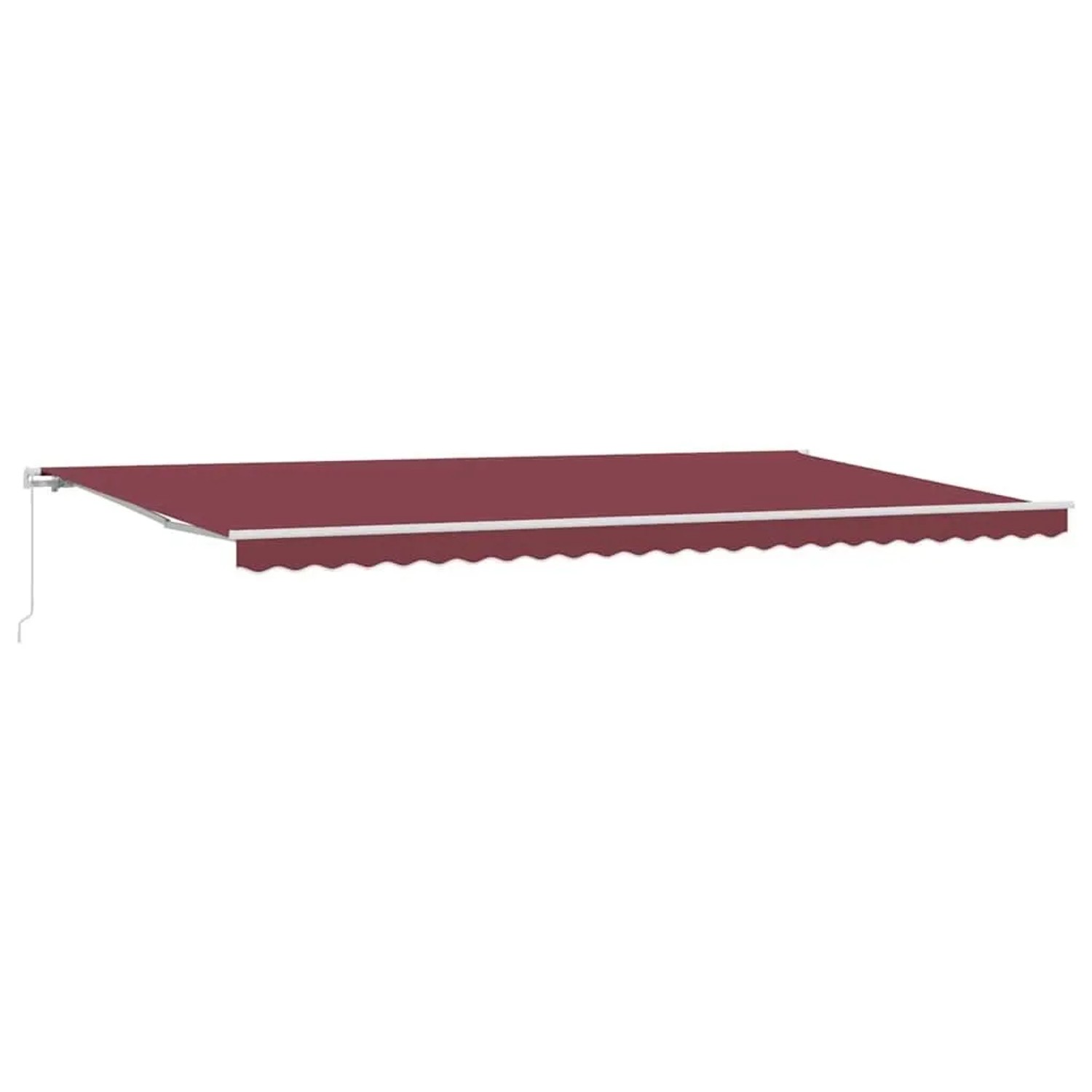 vidaXL Markise Manuell Weinrot 600x300 cm 3215222
