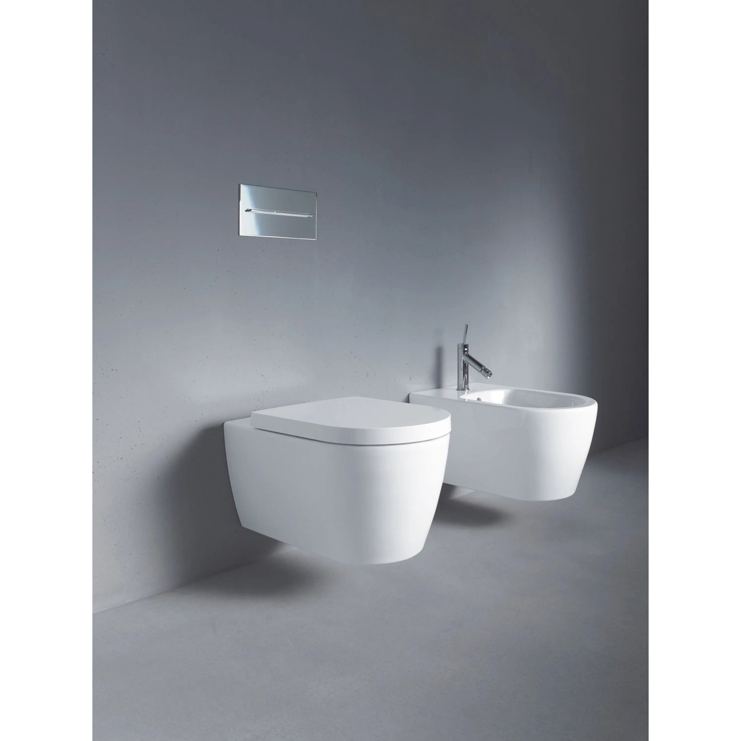Duravit Wand-WC Me by Starck spülrandlos verdeckte Bef. Tiefspüler