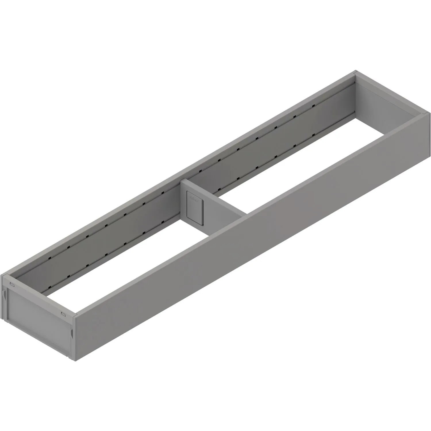 Blum Ambia-Line Schubkastenrahmen Schmal mit Trenner 472x100x50 mm Schubladeneinsatz Indiumgrau