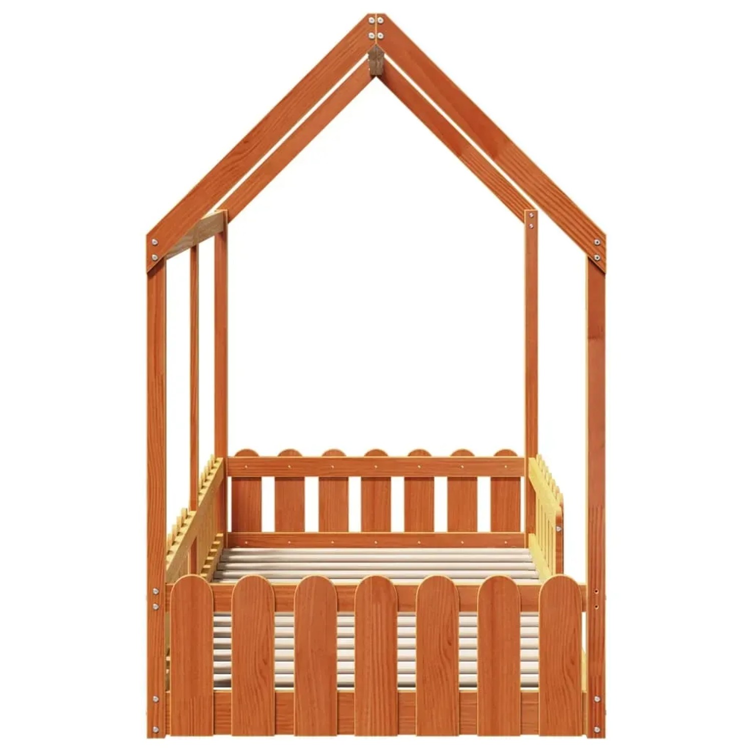 Kinderbett Hausbett Mit Schubladen – 90x200 Cm, Massivholz, Skandinavisches Design, Kiefer