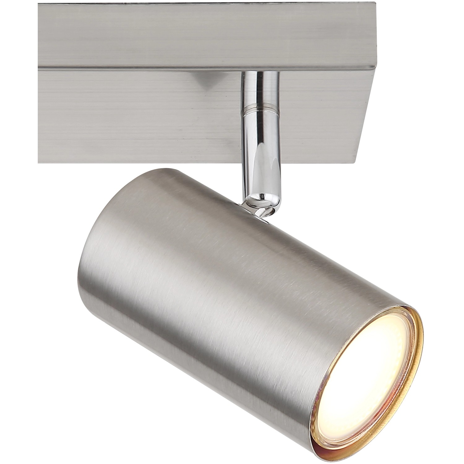 Globo Strahler Robby, 3-flammig, Nickel matt. Moderner Spot für GU10 Leuchtmittel.