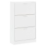 vidaXL Schuhschrank Hochglanz-Weiß 63x24x103 cm Holzwerkstoff 342554_3