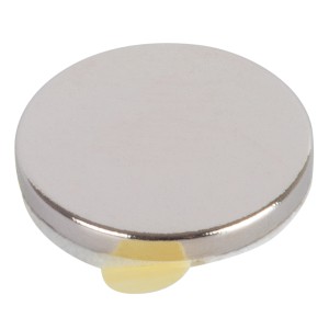 Fix-o-moll Magnetscheibe, selbstklebend, Ø 12mm, silberfarben, für Pinnwände.