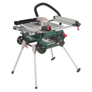Metabo TS 216 Tischkreissäge mit Untergestell und Trolleyfunktion.