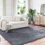 vidaXL Kunstschaffell Teppich Tafalla Anthrazit 240 x 240 cm Polyester 42021600_2